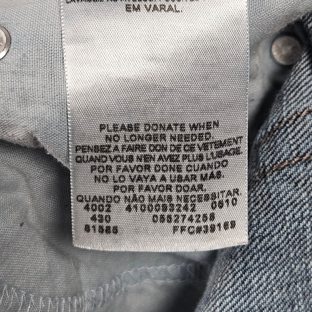 Levi's 527 Bootcut Jeans Mens 36x32 (Actual 38x32) Blue Slim Fit Denim Low Rise - Picture 15 of 16